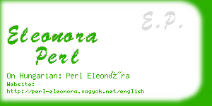 eleonora perl business card